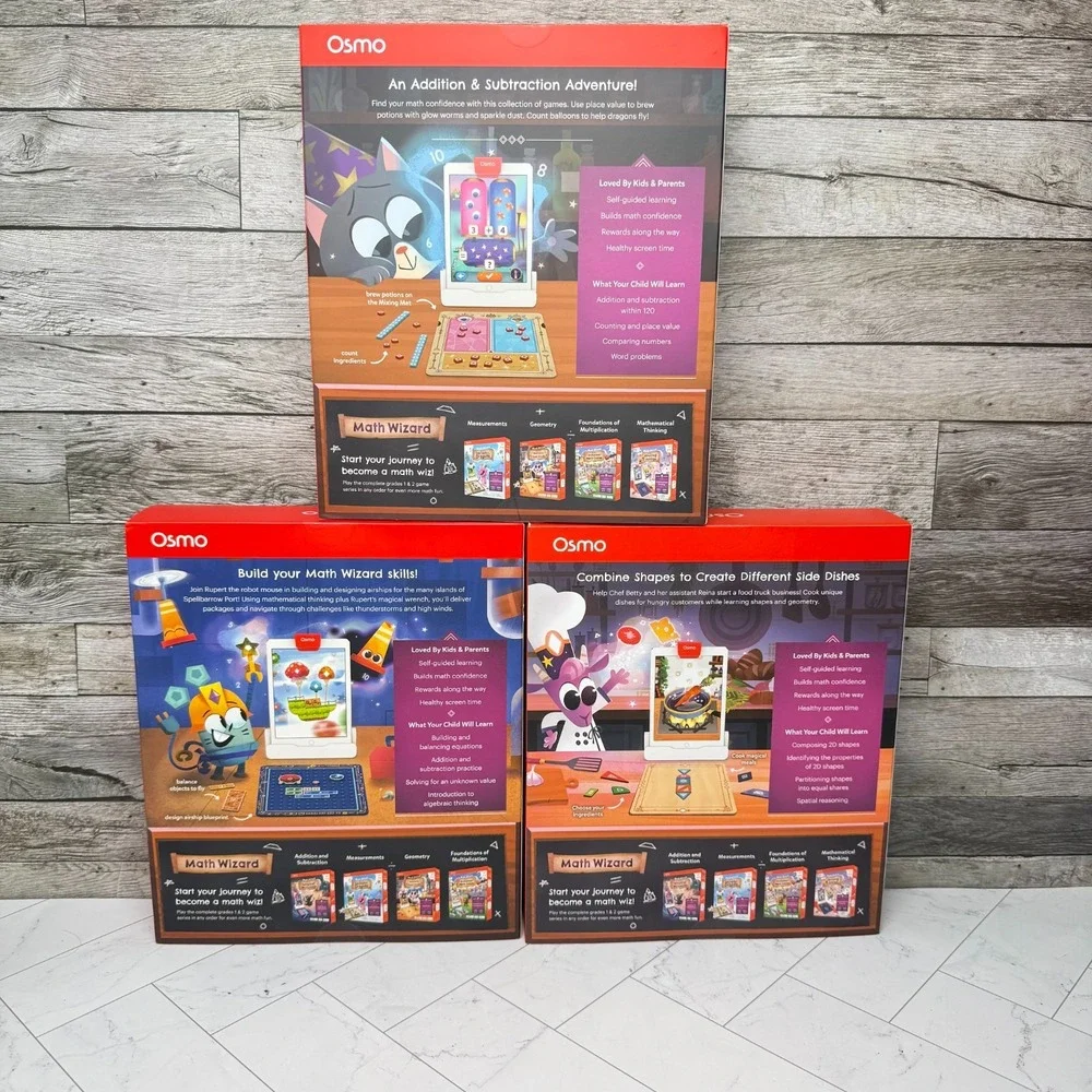 Osmo Math Wizard - Amazing Airships, Fantastic Food Truck & Magical Workshop Lot